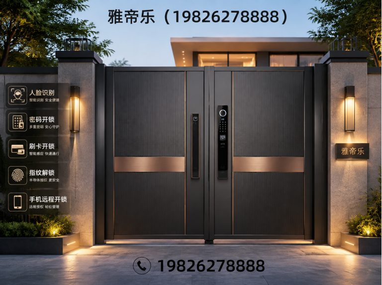 沭阳县智能入户大门展示图